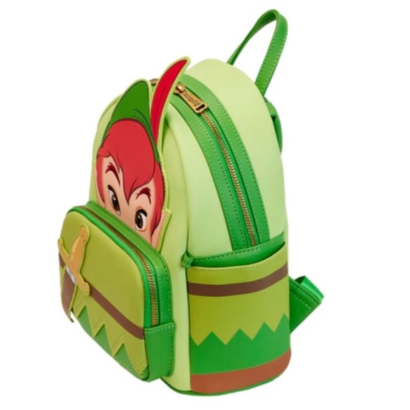 Peter Pan & Tinkerbell Cosplay Backpack & Coin Purse NEW LE Loungefly Disney - Picture 2 of 12